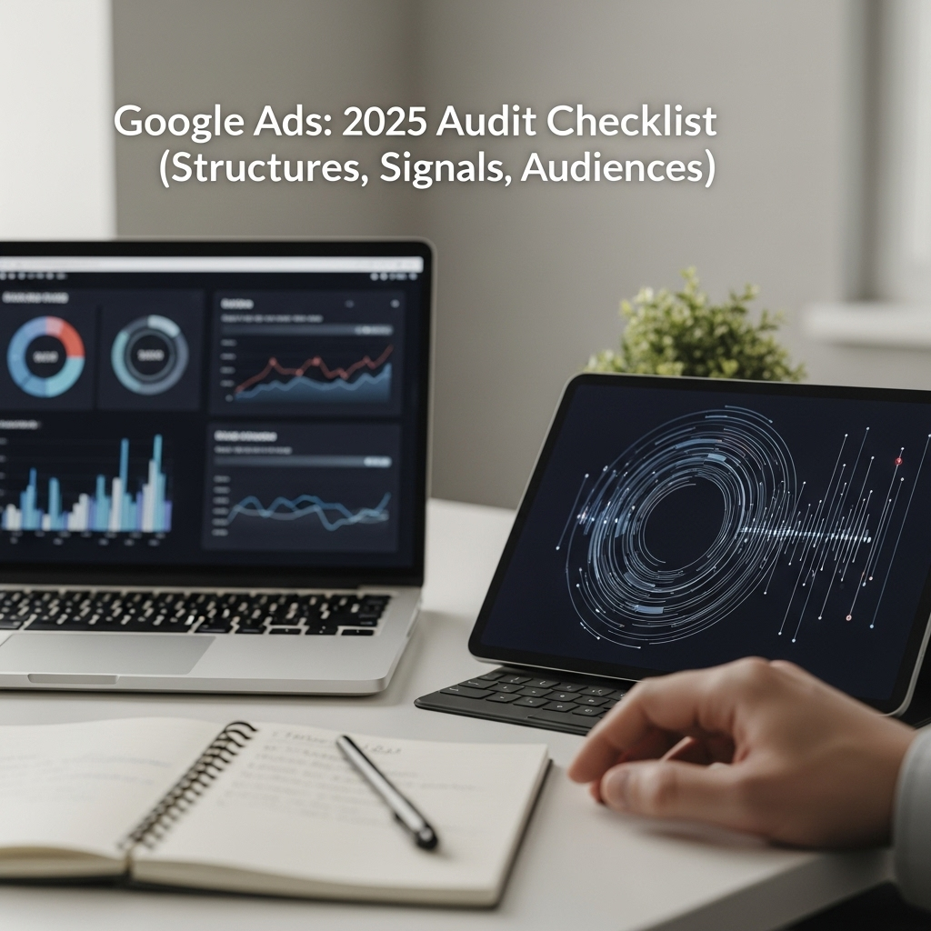 Google Ads : Check-list d'audit en 2025 (structures, signaux, audiences)