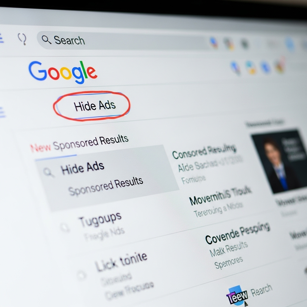 Google teste un bouton 'Masquer les pubs' : Vraie transparence ou nouvelle stratégie SEA ?